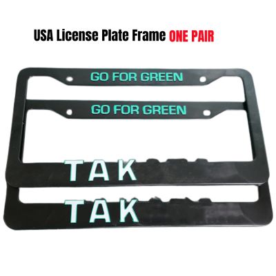 【YF】■™  2PCS Latest  Aftermarket Car License Plate Frame FOR GREEN Decoration Number Accessories