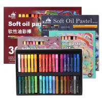 Kuelox Artist Oil Painting Stick 36 Color Soft Oily Macarone 24 Color Oil Painting Pen Washable Childrens Chalk Crayon