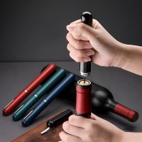 Wine Corkscrew Pen Style Wine Bottles Opener Air Pump Wine Opener Safe Portable Pin Cork Remover Kitchen Tools