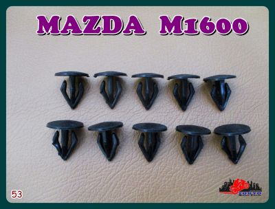 MAZDA  M1600 BUMPER LOCKING CLIP "BLACK" SET (10 PCS.) (53) // กิ๊บล็อคกันชน สีดำ (10 ตัว) สินค้าคุณภาพดี