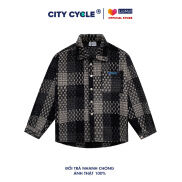 Áo khoác bomber jacket dạ Dark Grey City Cycle
