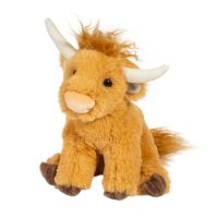 ตุ๊กตานิ่ม Douglas  ตุ๊กตาวัวไฮแลนด์ สก็อตตี้ Scottie Soft Highland Cow ขนาด 7 นิ้ว แบรนด์ดังจากอเมริกา มี มอก. มาตรฐานความปลอดภัย