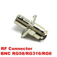 5pcs RF Coaxial Q9 BNC Female Flange For RG58 RG142 RG400/RG316 RG174/RG5 RG6 Cable Connector Adapter