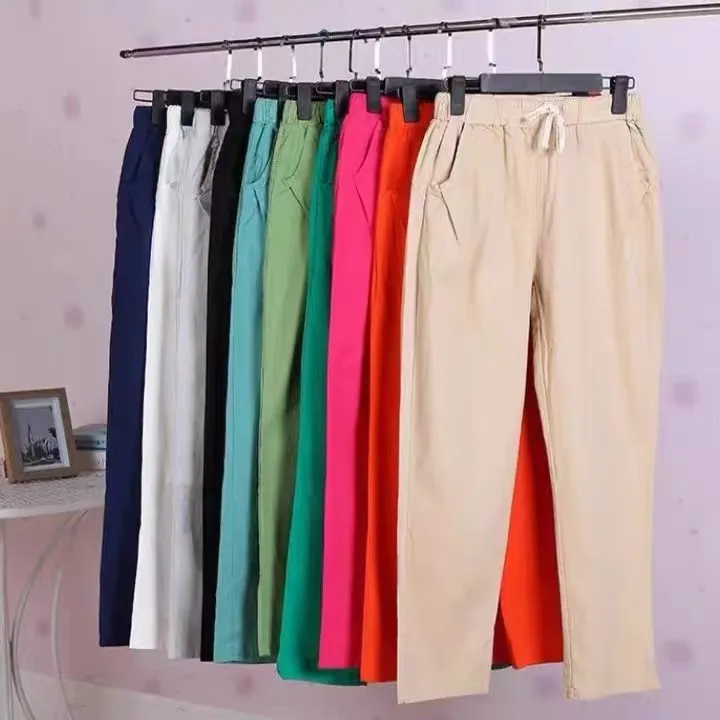 Ginza6 Plus Size Candy pants for women high waist trouser semi formal ...
