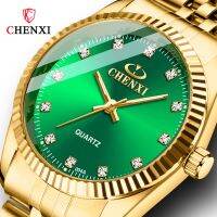 CHENXI Men Gold Watch Male Stainless Steel Quartz Golden mens Wristwatches for Man Top Brand Luxury Quartz-Watches Gift Clock