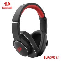 ┋✟ REDRAGON Europe H720 gaming Headphone Microphone7.1 USB Surround Computer 3.5MM headset Earphones EQ Controller for PC PS 4 5