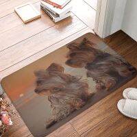 【YF】◄㍿✑  Yorkshire Terrier Doormat Rectangle Polyeste Room Dog Absorbent Floor Rug Foot