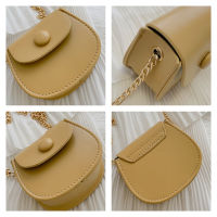 Leather Mini Shoulder Crossbody Wallet Girls Small Bag Chain Bags Cute Princess Fashion Kids Children