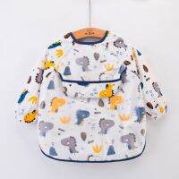 【YD】 Baby Bibs newborn Children Toddler Sleeve Smock Feeding Bib Apron for Kids 0-5 Years