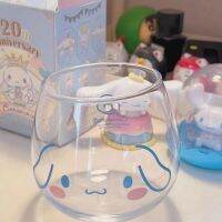 Sanrio ชุด Ins Cangkir Kaca เล็กท้องใหญ่นมน้ำผลไม้ดื่มนมผู้ชายผู้หญิง