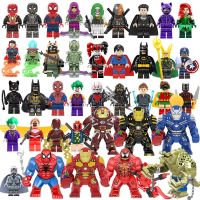 Superhero building block doll Deadpool Ronin Black Panther Loki Green Goblin Spider-Man Iron Man assembled doll toy