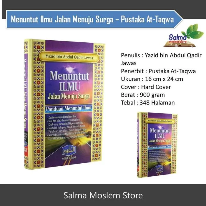 Buku Menuntut Ilmu Jalan Menuju Surga - Pustaka At-Taqwa | Lazada Indonesia