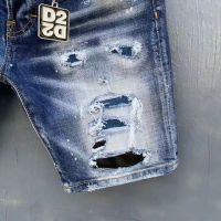 2021 New Style DSQUARED2 Fashion Trend Ripped Paint Dot Mens Jeans 3008