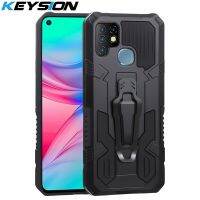 KEYSION เคสเกราะกันกระแทกสำหรับ Infinix Hot 10S 11 S ด้านหลังคลิปโทรศัพท์ฝาหลังสำหรับ Infinix Note 10 Pro Samrt 6 5