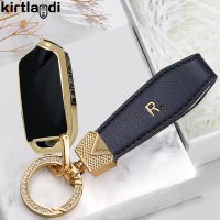 ❧✾ Gold Edge TPU New 4Button Remote Car Key Case Cover For Kia K900 Stinger K9 2017 2018 2019 2020 Smart Protector Car Accessories