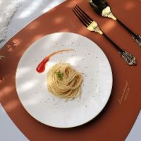 European paint and ceramic dinner plate disc household luxury breakfast steak plate of pasta dish plate plate