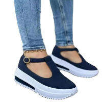 Atikota ashion Platform T-Shaped Design Sandals Casual Round Closed Toe Sandal for Ladies