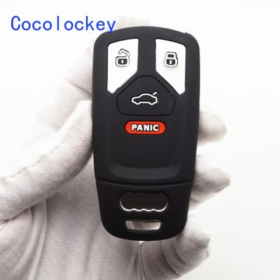 hot【DT】 Cocolockey Silicone Car Cover for B9 A5 A6 8S 8W Q7 S5 S7 TFSI Keychain