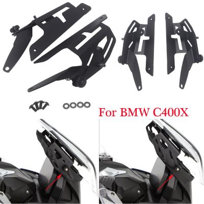 ฝาครอบขาตั้งกระจกหน้ารถปรับได้สำหรับ BMW C400X กระจกรถจักรยานยนต์