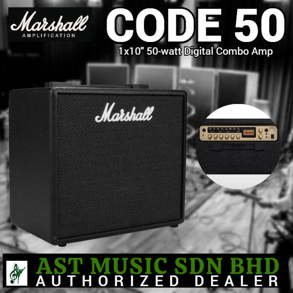 Marshall Code 50 - 50-watt 1x12 Digital Combo Amp / CODE50 | Lazada