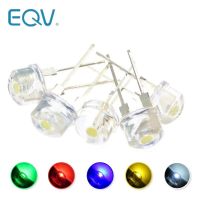 10PCS NEW F8 8mm 0.5W 3.0-3.2V Straw hat LED White Super bright LED lamp Wide Angle Transparent LED Lamp Strawhat LED