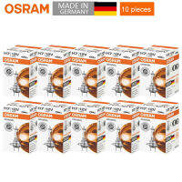 10ชิ้น OSRAM H3 H16 H4 H7 H11 9005 9006โคมไฟเดิมสีขาวไฟหน้า HB3 HB4ไฟตัดหมอกรถยนต์หลอดฮาโลเจนทำในประเทศเยอรมนี *