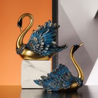 European Style Swan Resin Crafts Wine Rack Ornaments Home Creative Decorative Gifts Animal Sculpture Model