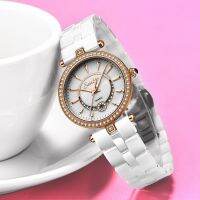 Reloj De Dama SUNKTA นาฬิกาควอตซ์สำหรับผู้หญิงนาฬิกาเซรามิคผู้หญิงนาฬิกากําไลบูติกแบรนด์หรูชั้นนำนาฬิกาผู้หญิงสุภาพสตรีวีแอล