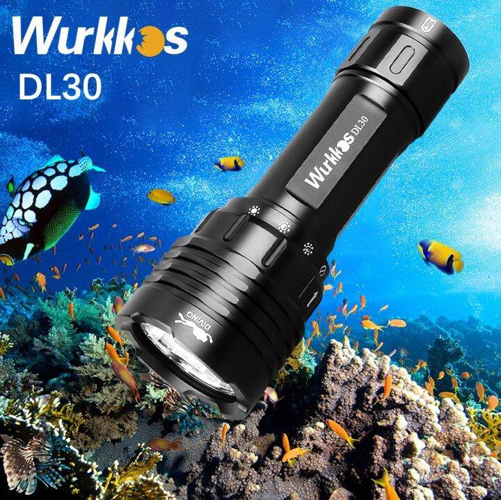 Wurkkos DL30 Dive Light 21700 LED Flashlight Underwater IPX8