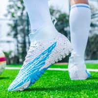 Quality Soccer Shoes Cleats C.Ronaldo Durable Football Boots Lightweight Comfortable Futsal Sneakers Wholesale Unisex 31-48 Size