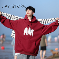 JAY_STORE เสื้อสเวตเตอร์  เสื้อกันหนาวมีฮู้ด เสื้อกันหนาว เสื้อแขนยาวชาย เสื้อกันหนาว หลากหลาย สง่า กันลื่น ด้านล่างกันลื่น MWY2391EJL 38Z230920