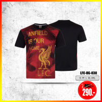 เสื้อฟุตบอล พิมพ์ลาย ลิขสิทธิ์แท้ Liverpool ลิเวอร์พูล LFC-HG-030 สีดำ ขาว