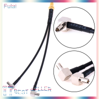 Fulai 15ซม.SMA หญิงถึง2 x TS9 MALE plug Y Splitter รวมสาย pigtail RG174