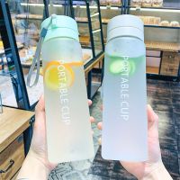 【CW】 800ml Outdoor Large Capacity Bottle Frosted Plastic Cup Rope Mug Transparent Kettle