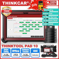 【2023 version】thinkcar thinktool PAD10 ECU Coding &amp; Active Test เครื่องสแกนเนอร์ OBD2เครื่องมือวินิจฉัยระบบเต็มรูปแบบ34ฟังก์ชั่นรีเซ็ตตรวจสอบเครื่องอ่านรหัสเครื่องยนต์สำหรับรถยนต์12V และรถบรรทุกขนาดเล็ก24V