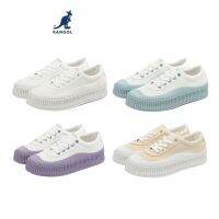 ?HOT สุด Sneaker รองเท้าผ้าใบรุ่น New Macaron แบบผูกเชือก สีขาว,ม่วง,กากี,ฟ้า 62521601 Very Hot รองเท้าผ้าใบ ดำ ขาว