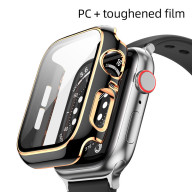 Ốp Bảo Vệ Tích Hợp Hai Màu Khắc Laser Cho Apple Watch 6 SE 5 4 3 2 1 Vòng thumbnail