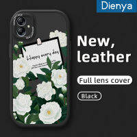 Dienya เคส M04ปลอกสำหรับ Samsung ซิลิโคนนิ่มลายดอกไม้สดดีไซน์ใหม่เคสใส่โทรศัพท์หนัง F04 A04E พร้อมเคสป้องกันกล้องสำหรับเลนส์คลุมทั้งหมด