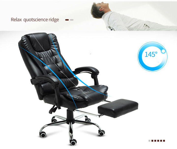 Ghế massage bọc da cao cấp: Với thiết kế đẹp mắt và tính năng massage đa dạng, chiếc ghế này sẽ là lựa chọn tuyệt vời cho các bạn muốn tận hưởng những giây phút thư giãn sau một ngày làm việc mệt mỏi. Ghế massage được trang bị bánh xe để di chuyển dễ dàng và có khả năng điều chỉnh độ nghiêng phù hợp với vóc dáng của người sử dụng. Hãy xem hình ảnh để tận hưởng sự thoải mái đến từ chiếc ghế massage này.