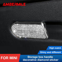 AMBERMILE เพชรประดิษฐ์สำหรับ Mini Cooper F54 F60 F55 F56 3D รถกล่องถุงมือ Handle ตกแต่งกล่องสติกเกอร์อุปกรณ์เสริม