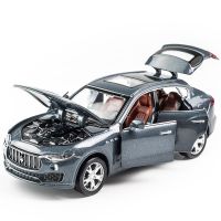 1:32 Scale Maserati Levante Diecast Car Metal Model Sound And Light Pull Back SUV 7 Doors Can Be Opened For Kids Gifts Boy Toys Die-Cast Vehicles