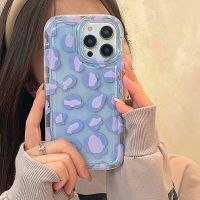 Purple Leopard Pattern Case For Samsung Galaxy A53 5G A14 A34 A54 A52 A13 A33 A73 A52s A72 A514G S23 Ultra S22 Plus S21 FE Cover Phone Cases