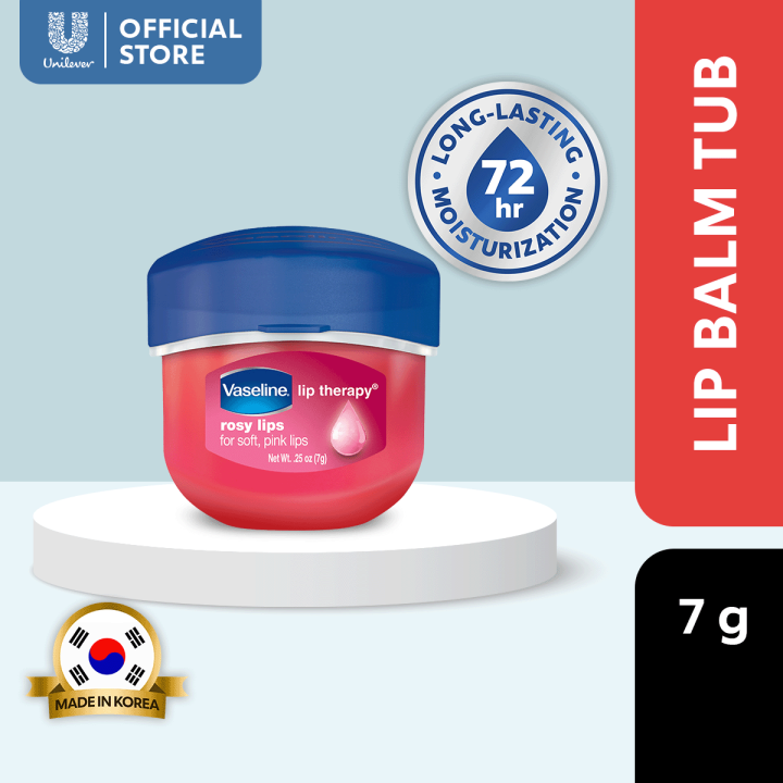 af Velsigne nok Vaseline Lip Therapy Rosy Lips Lip Balm Mini With Petroleum Jelly 7G |  Lazada PH