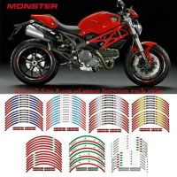 Motorcycle Accessories Rim Wheel Stripes Decal For DUCATI MONSTER 695 696 795 796 1100 1100S 797 821