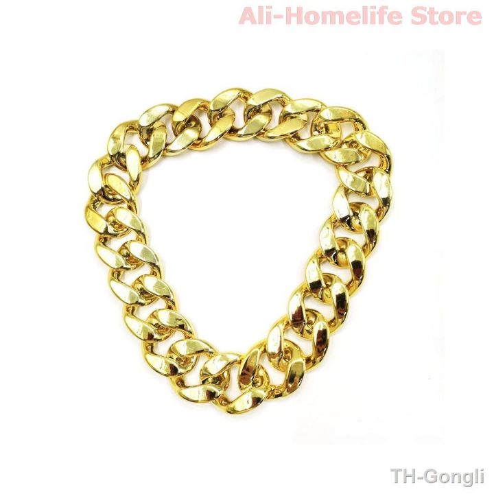 hot-dog-collar-gold-plastic-hip-hop-neck-chain-medium-large-dogs-necklace-accessories-item