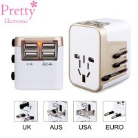 4 USB Part Adaptor Universal Adapter plug Travel Abroad To Carry Worldwide Electrical Socket UK USA Europe AUS Conversion Plug Wires  Leads  Adapters