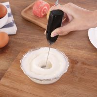 ◑ Egg Beater Electric Milk Frother Household Small Mixer Manual for Coffee Cappuccino Cream Frothy Blend Eggs Beater Kitchen Whisk