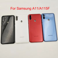 ฝาครอบแบตเตอรี่เดิมเปลี่ยนกรอบที่อยู่อาศัยสำหรับ Samsung Galaxy A11 A115พร้อมเลนส์กล้อง