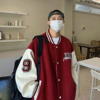 【Ready】? American retro baseball uniform mens spring and autumn high-end street jacket ins trendy handsome jacket gown new