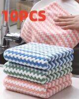 Microfiber Thick Kitchen Towel Dishcloth Household Kitchen Rags Gadget Non-stick Oil Table Cleaning Wipe Cloth Scouring Pad Dish Cloth  Towels